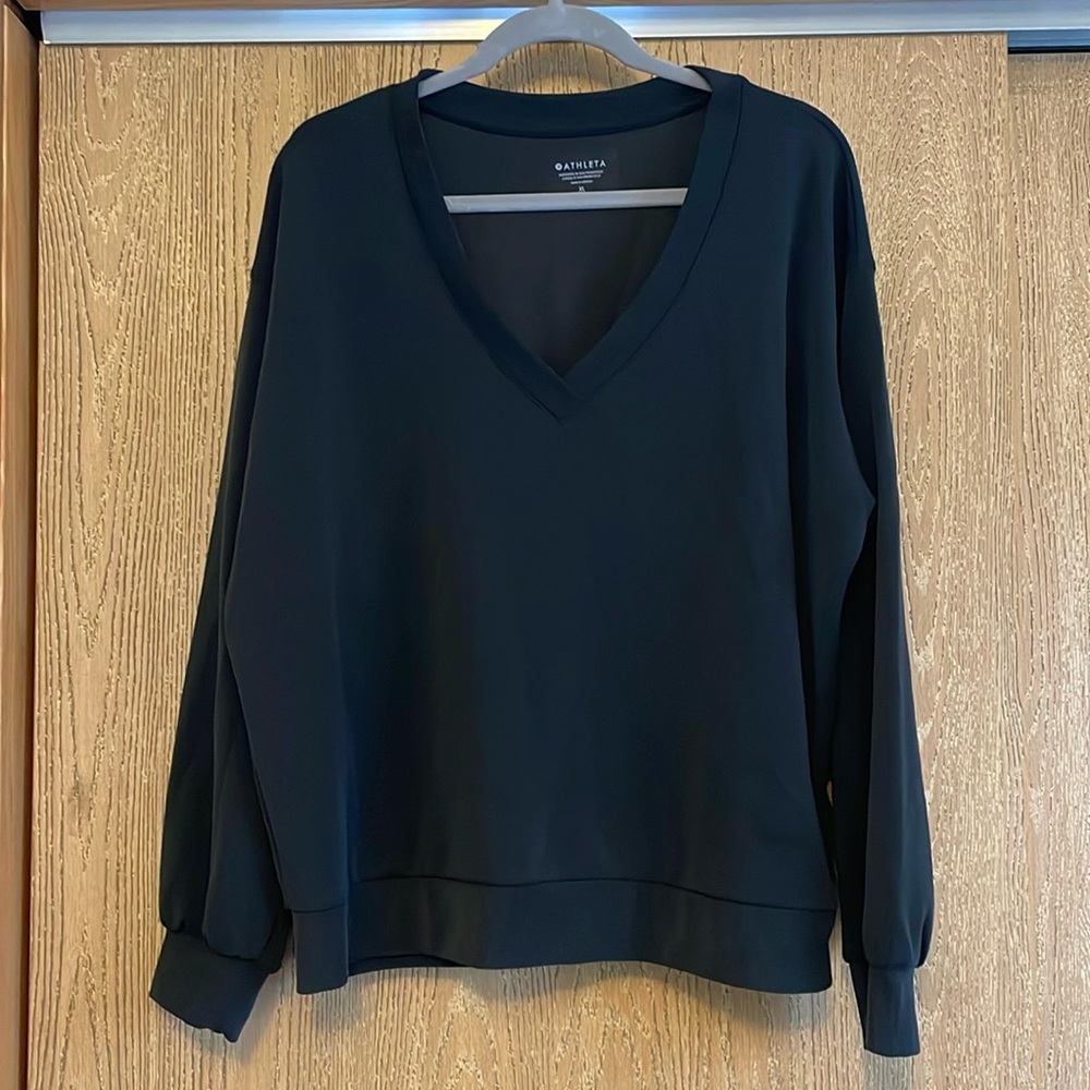 Athleta V Neck Sweatshirt - Picture 2 of 6